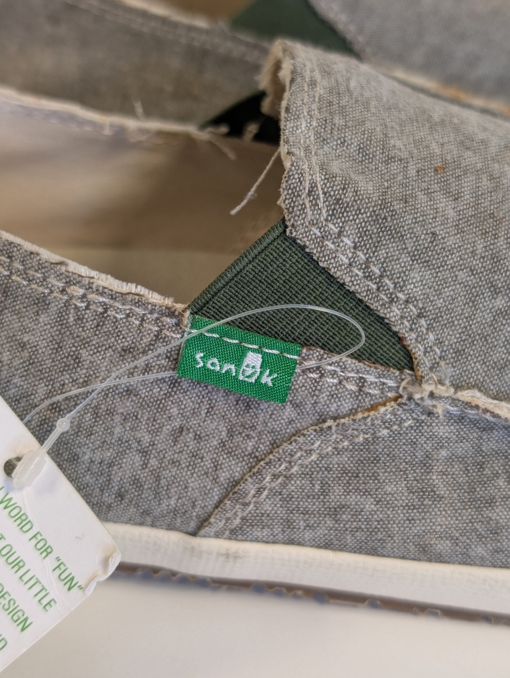 Sanuk Rounder Hobo TX Slip On Shoes Gray Canvas Casual Comfort Men’s 10 - Picture 3 of 13